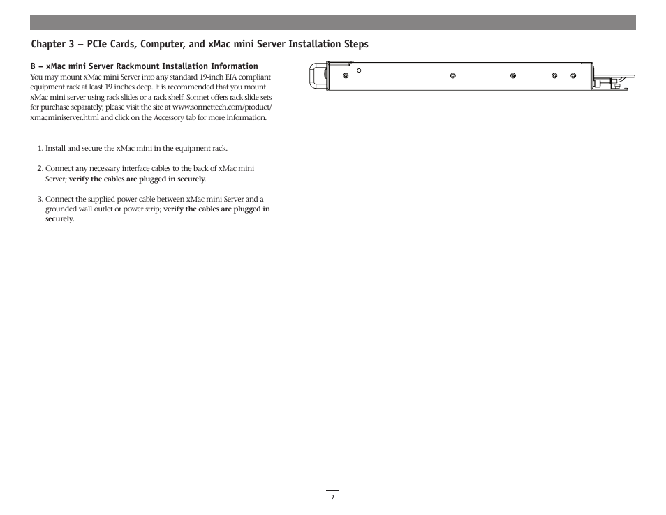 Sonnet Technologies xMac mini Server (Revisions A - C) User Manual | Page 11 / 16