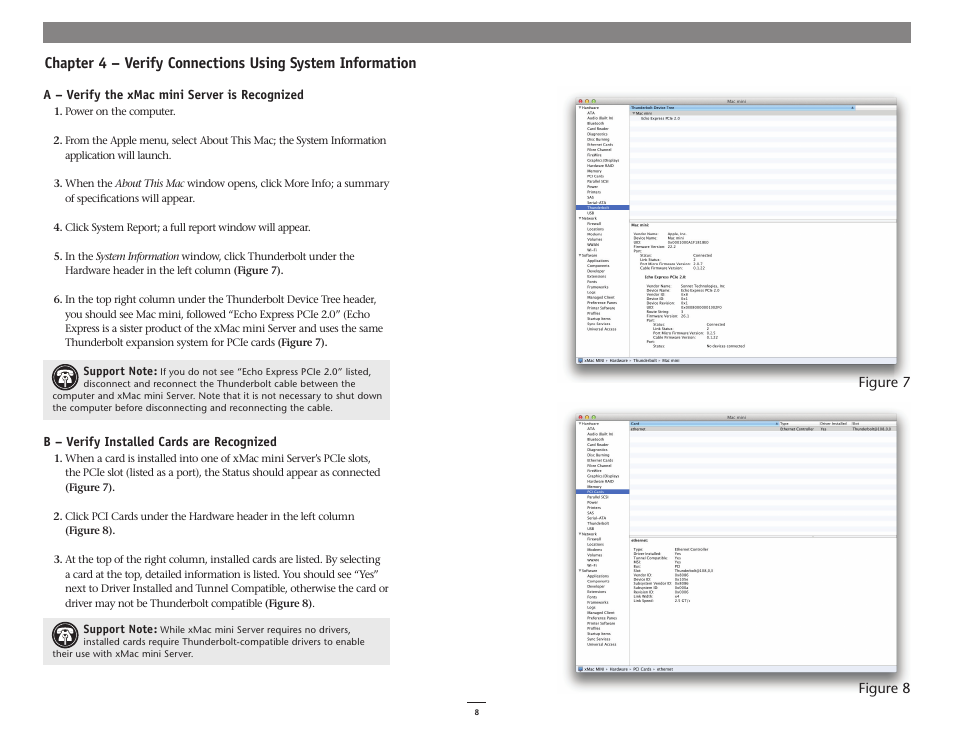 Figure 7 figure 8 | Sonnet Technologies xMac mini Server (Revisions A - C) User Manual | Page 12 / 16