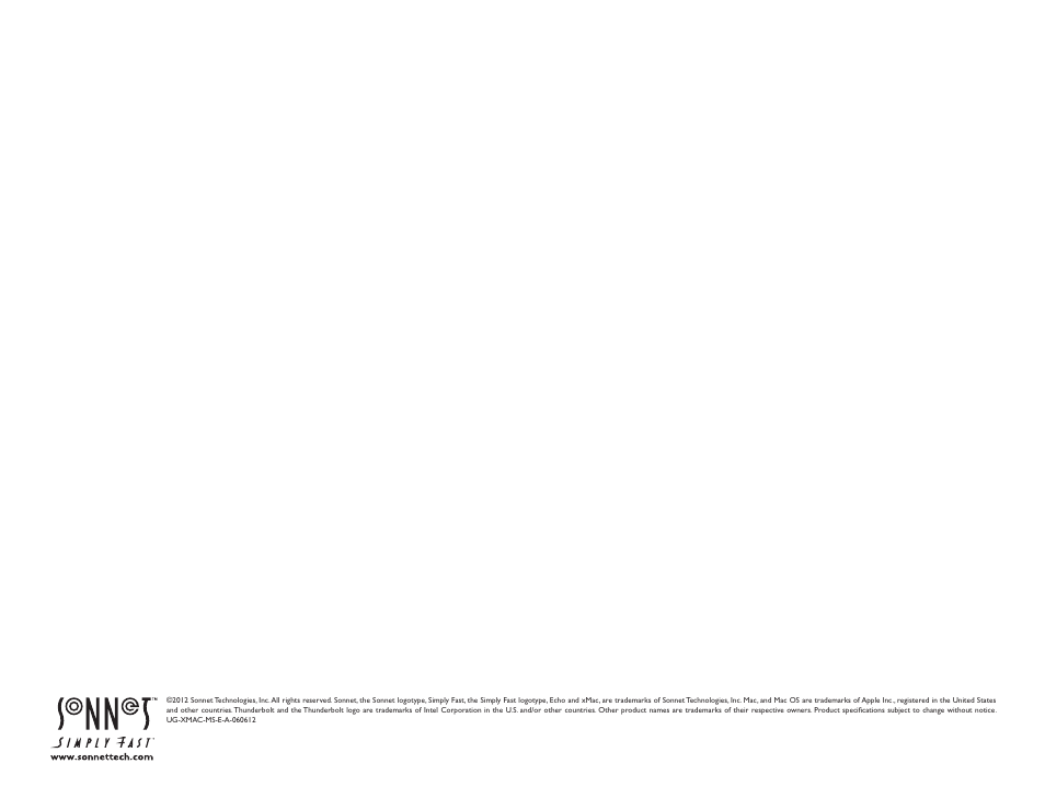 Sonnet Technologies xMac mini Server (Revisions A - C) User Manual | Page 16 / 16