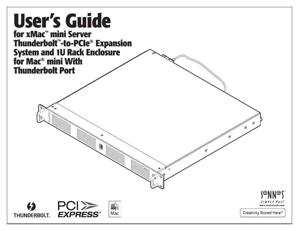 Sonnet Technologies xMac mini Server (Revision D and Later) User Manual | 18 pages