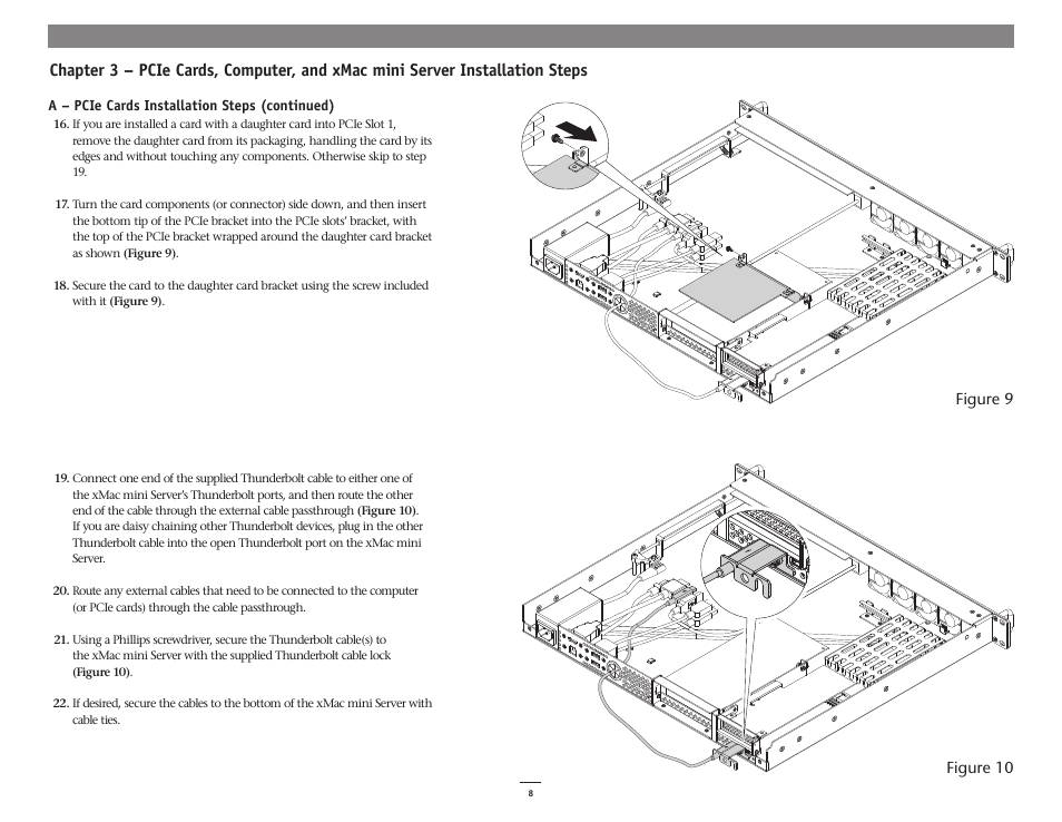 Figure 9 figure 10 | Sonnet Technologies xMac mini Server (Revision D and Later) User Manual | Page 12 / 18