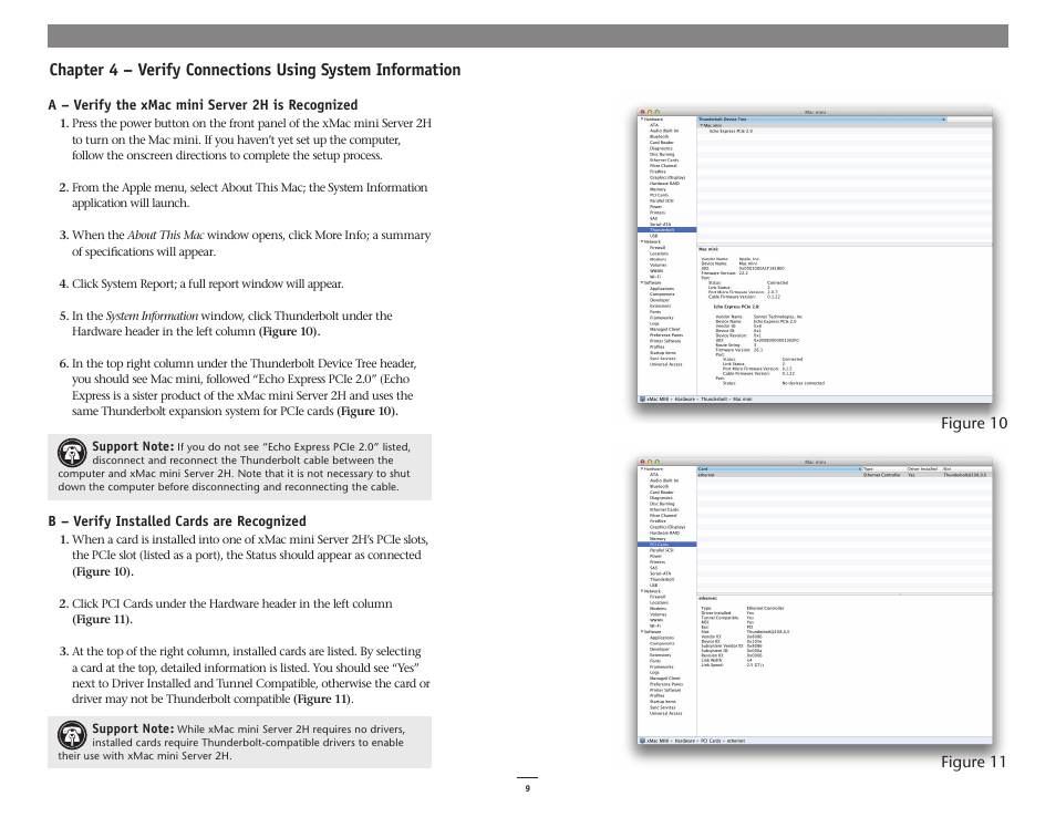 Figure 10 figure 11 | Sonnet Technologies xMac mini Server 2H User Manual | Page 13 / 16