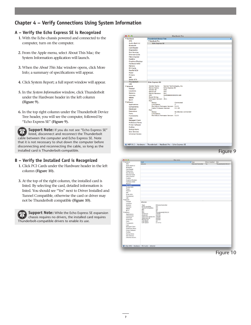 Figure 9 figure 10 | Sonnet Technologies Echo Express SE Thunderbolt Expansion Chassis User Manual | Page 11 / 14