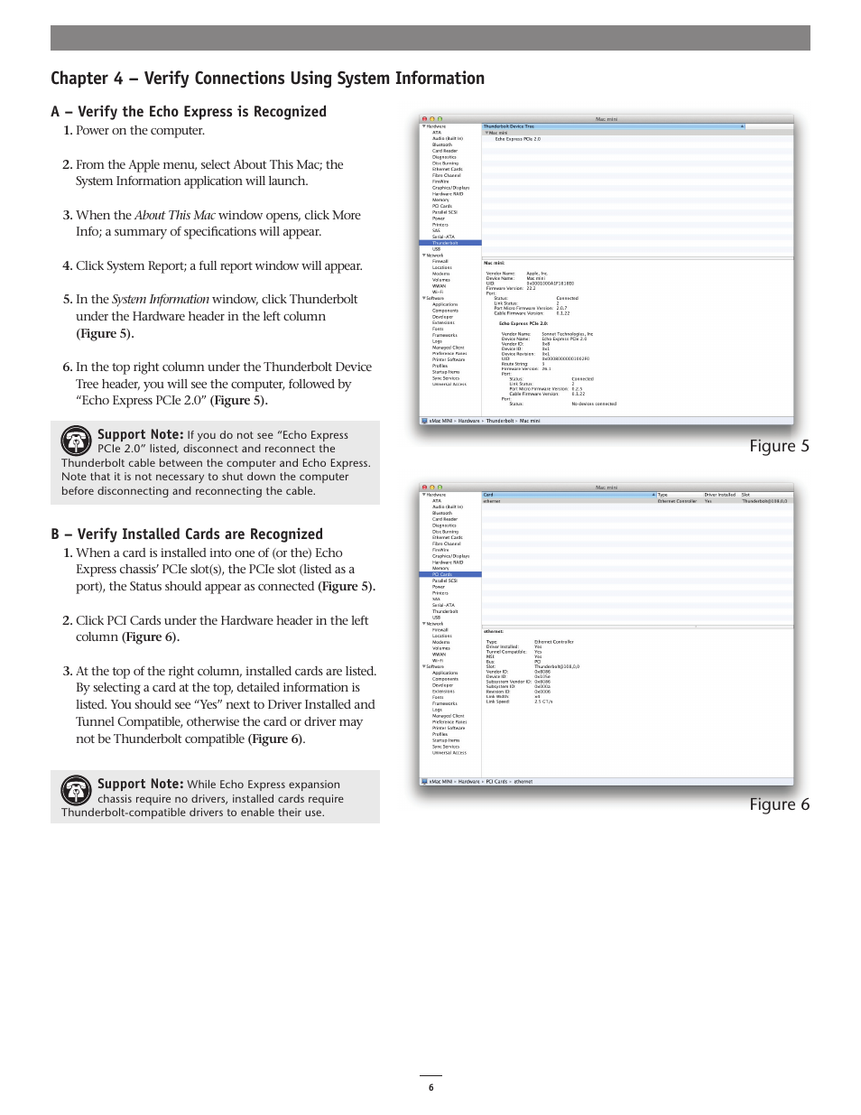 Figure 5 figure 6 | Sonnet Technologies Echo Express and Echo Express Pro Thunderbolt Expansion Chassis User Manual | Page 10 / 14