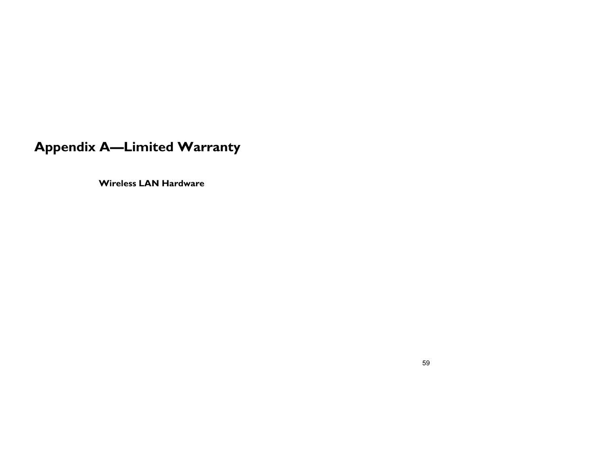 Appendix a—limited warranty | Sonnet Technologies Aria extreme CardBus and PCI Card Windows User Manual | Page 67 / 86