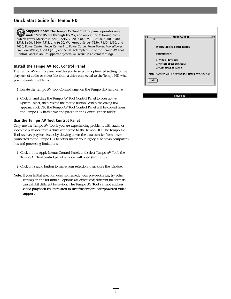 Quick start guide for tempo hd | Sonnet Technologies Tempo HD (With or Without Drive) Mac Version User Manual | Page 9 / 9