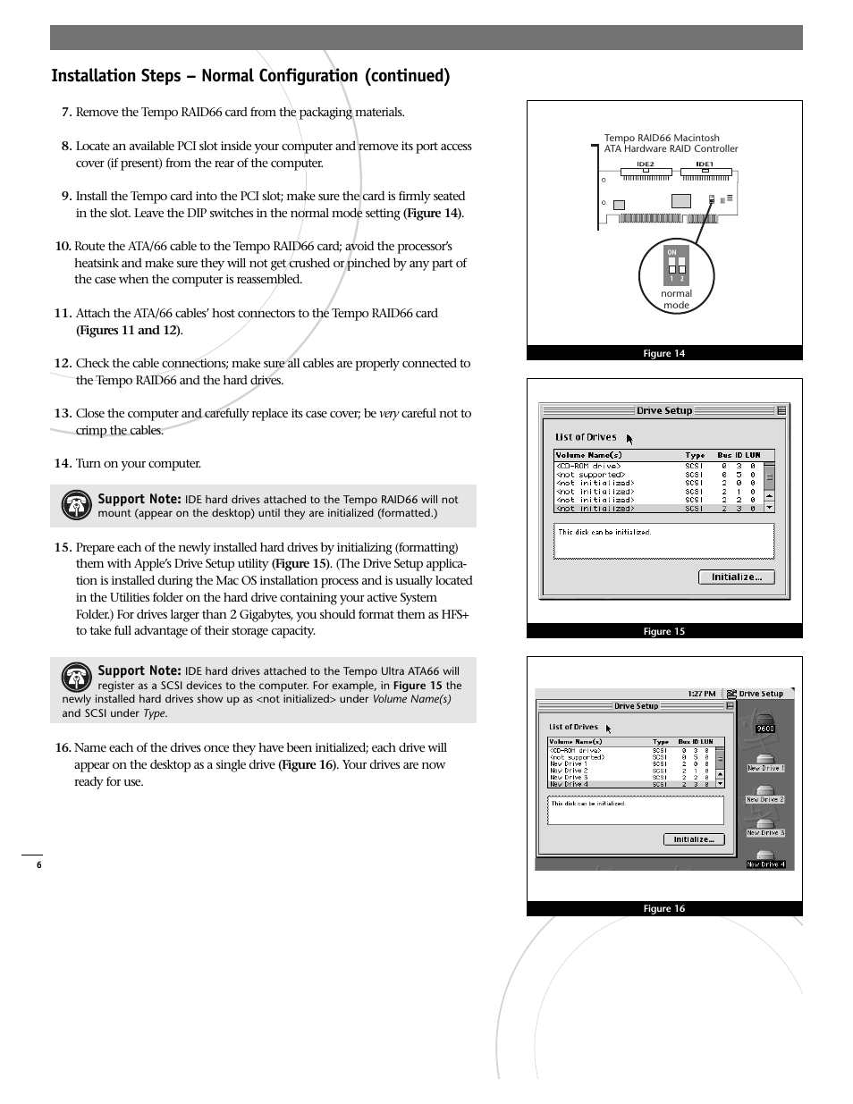 Sonnet Technologies Tempo RAID66 ATA Hardware RAID Controller Card User Manual | Page 6 / 6