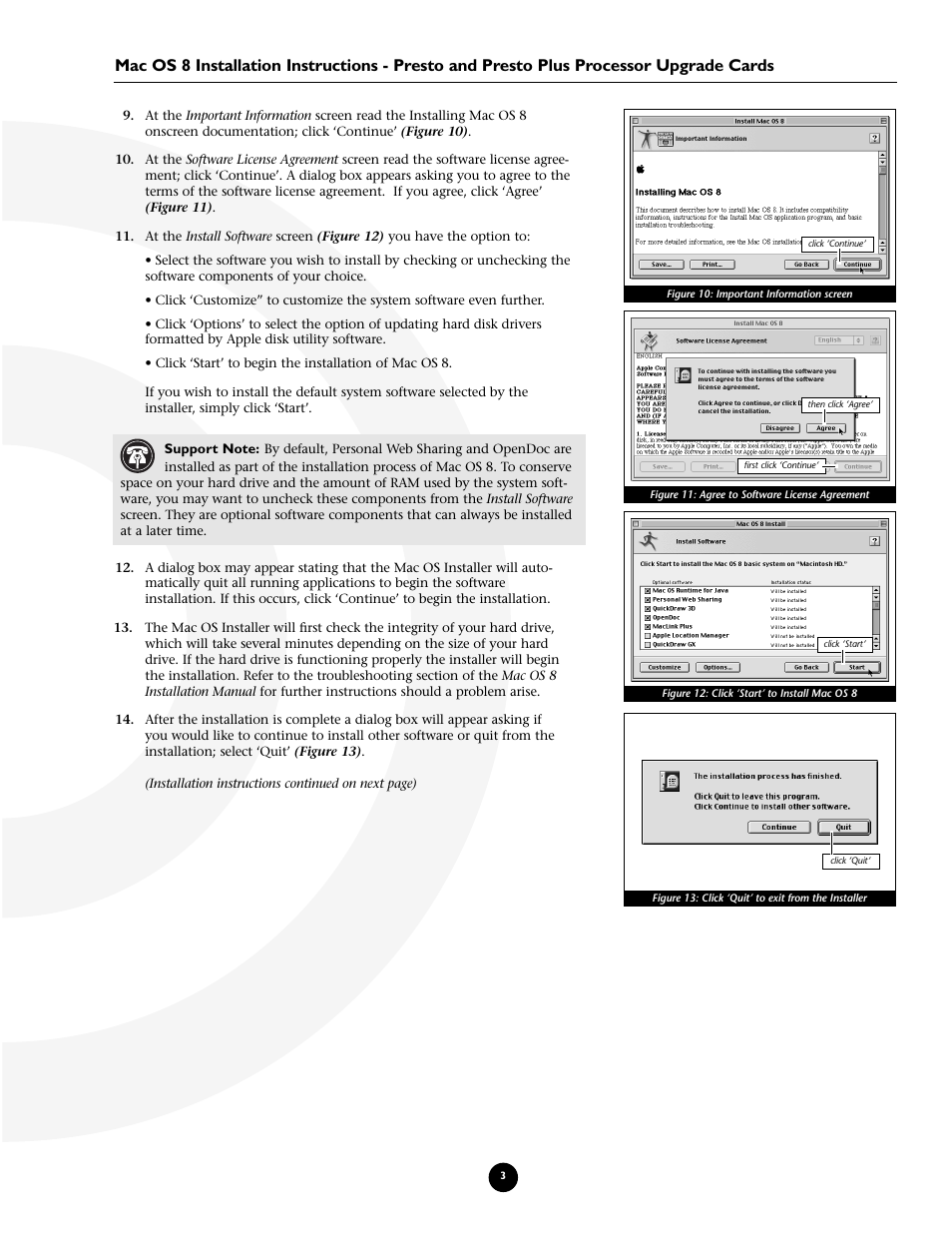 Sonnet Technologies Presto Plus Processor Upgrade with Mac OS 8 User Manual | Page 3 / 11