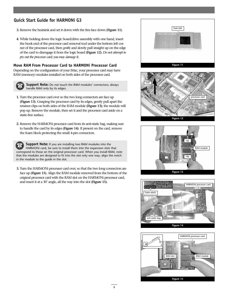 Quick start guide for harmoni g3 | Sonnet Technologies HARMONi G3 Processor Upgrade Card User Manual | Page 5 / 11