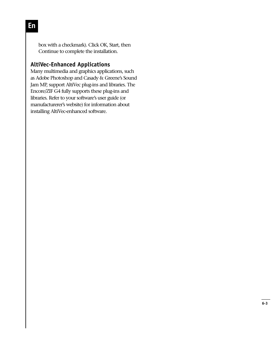 Sonnet Technologies Encore_ZIF Processor Upgrade User Manual | Page 109 / 120