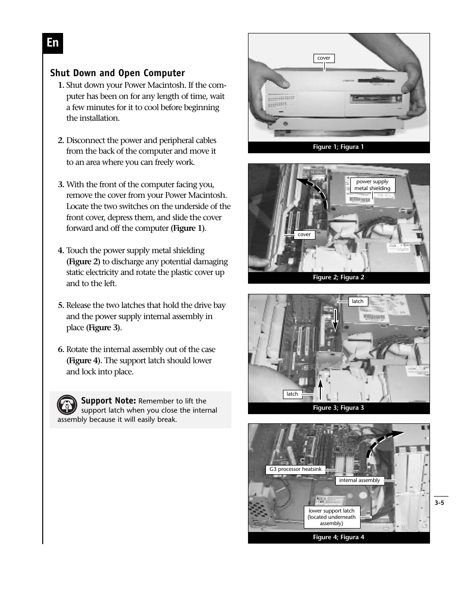Shut down and open computer | Sonnet Technologies Encore_ZIF Processor Upgrade User Manual | Page 67 / 120