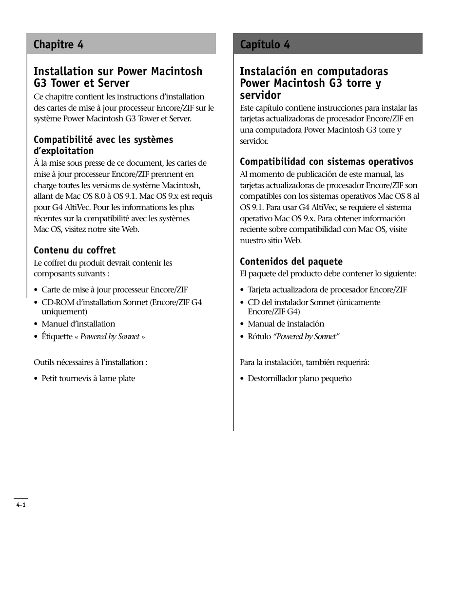 Sonnet Technologies Encore_ZIF Processor Upgrade User Manual | Page 74 / 120