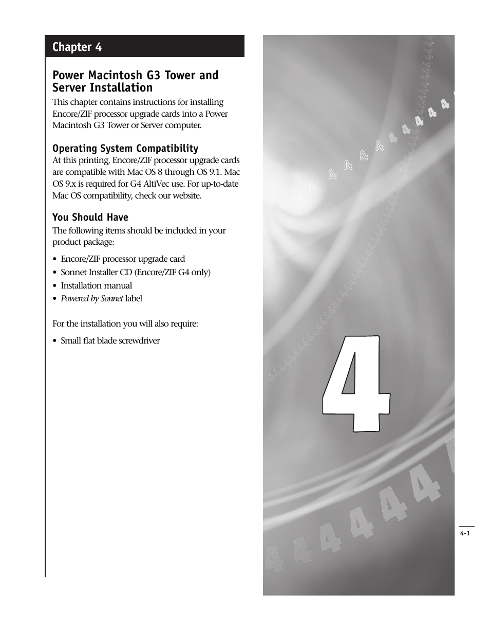Sonnet Technologies Encore_ZIF Processor Upgrade User Manual | Page 75 / 120