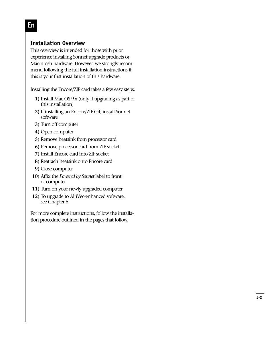 Sonnet Technologies Encore_ZIF Processor Upgrade User Manual | Page 93 / 120