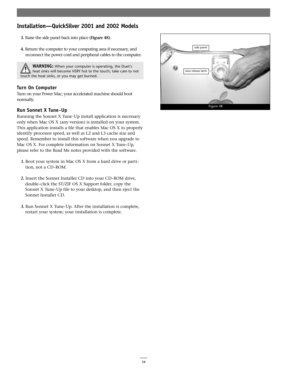 Sonnet Technologies Encore_ST G4 Duet 1.4 GHz or Slower Processor Upgrade User Manual | Page 16 / 16