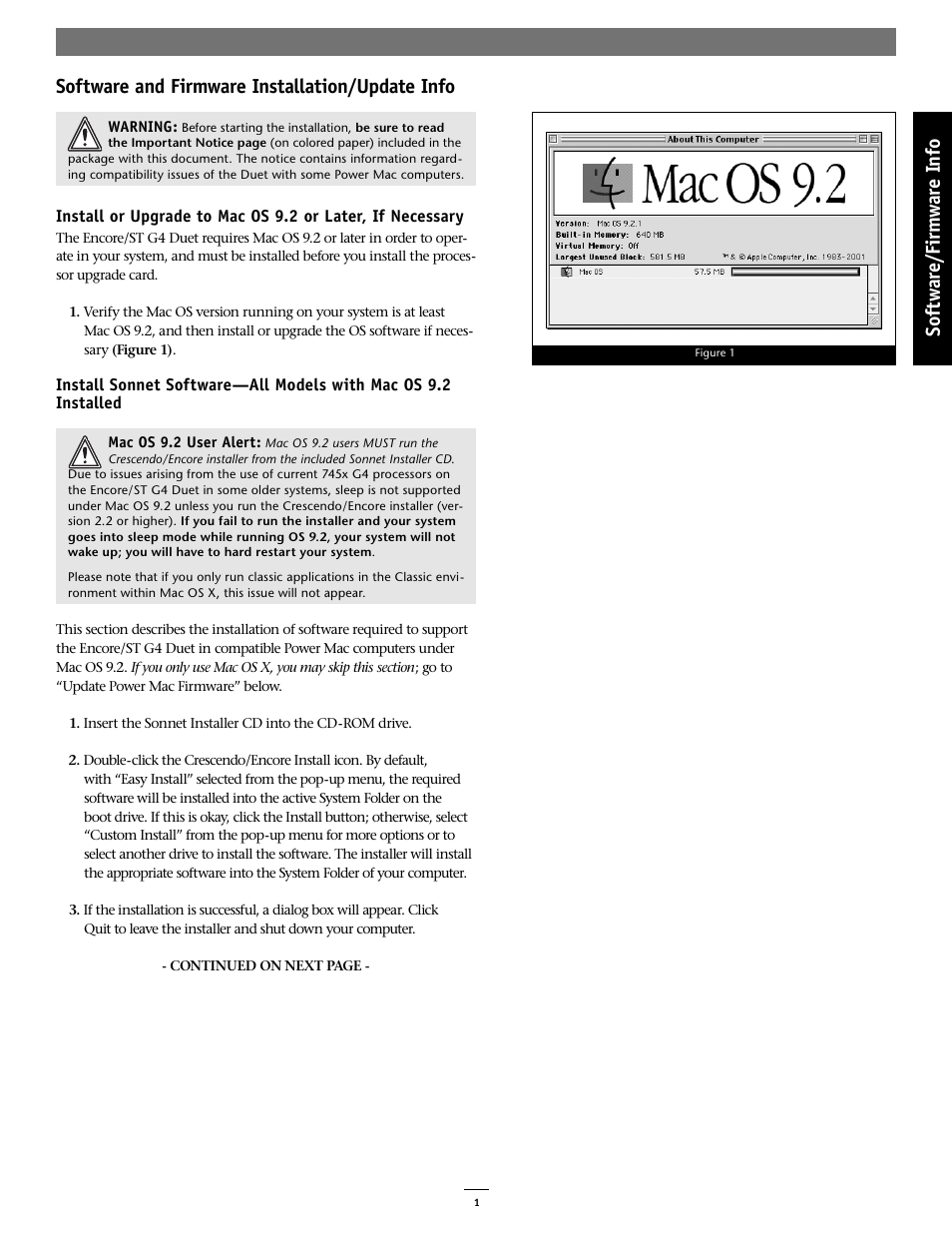 Sonnet Technologies Encore_ST G4 Duet 1.4 GHz or Slower Processor Upgrade User Manual | Page 3 / 16