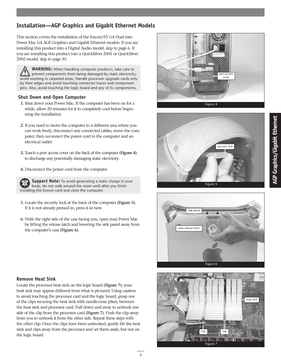 Ag p gr ap hi cs /g ig ab it et he rn et | Sonnet Technologies Encore_ST G4 Duet 1.8 GHz Processor Upgrade Card User Manual | Page 5 / 15