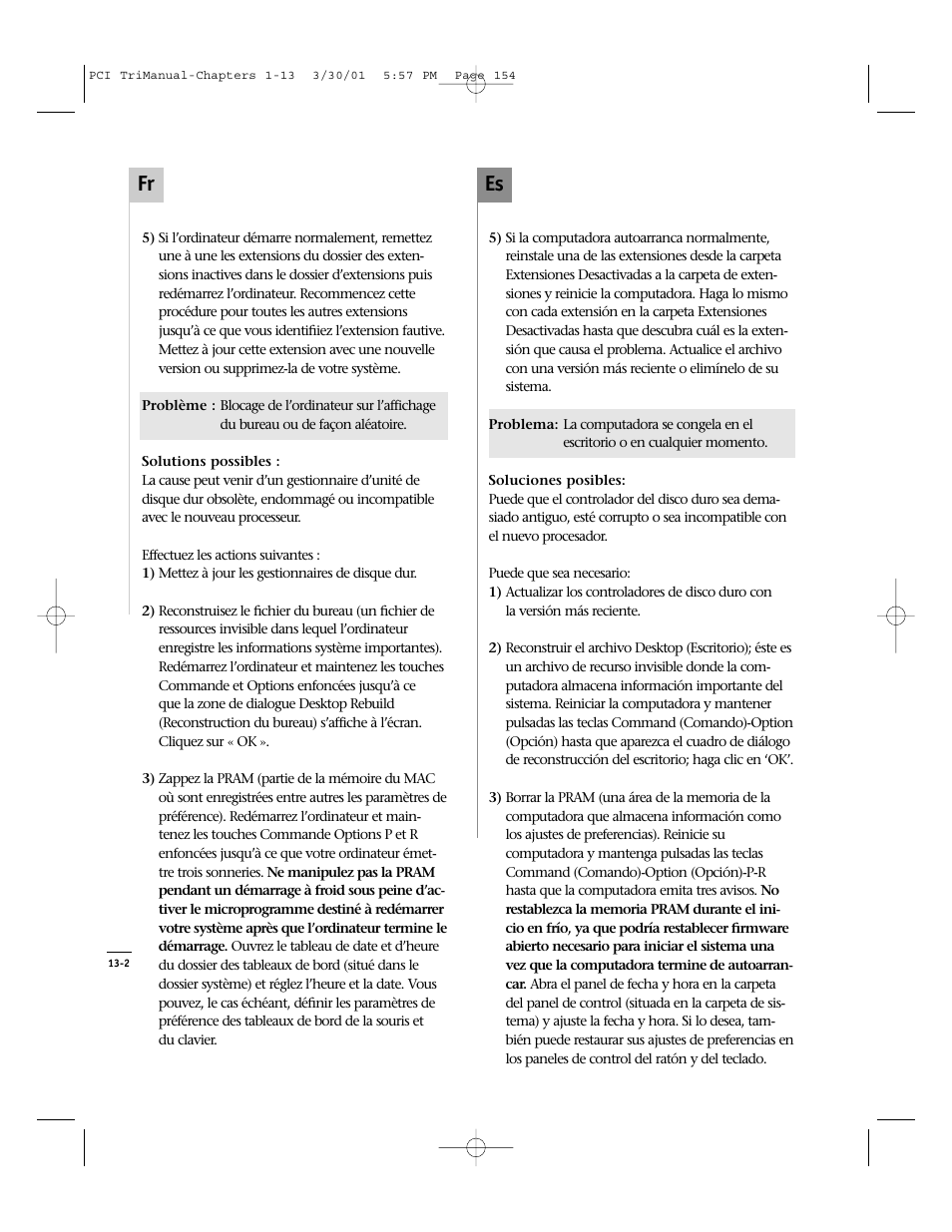 Es fr | Sonnet Technologies Crescendo_PCI Processor Upgrade Card User Manual | Page 172 / 179