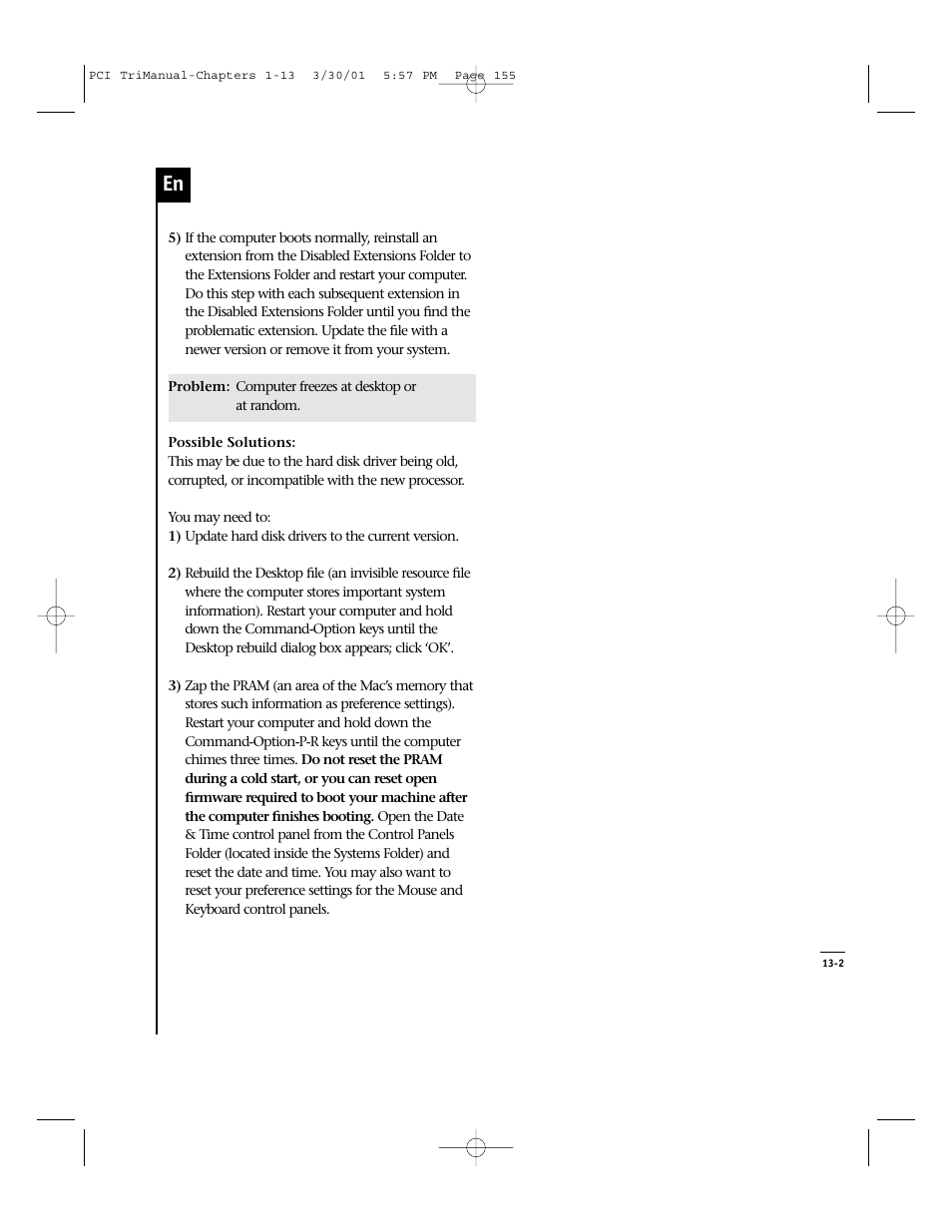 Sonnet Technologies Crescendo_PCI Processor Upgrade Card User Manual | Page 173 / 179
