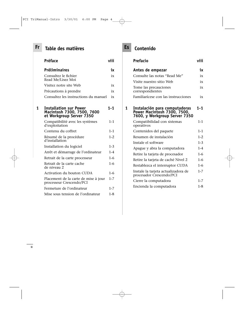 Sonnet Technologies Crescendo_PCI Processor Upgrade Card User Manual | Page 4 / 179
