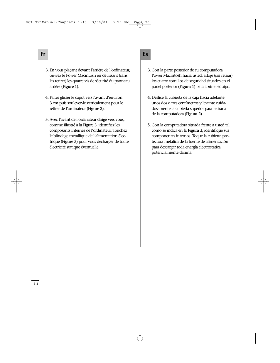 Es fr | Sonnet Technologies Crescendo_PCI Processor Upgrade Card User Manual | Page 44 / 179