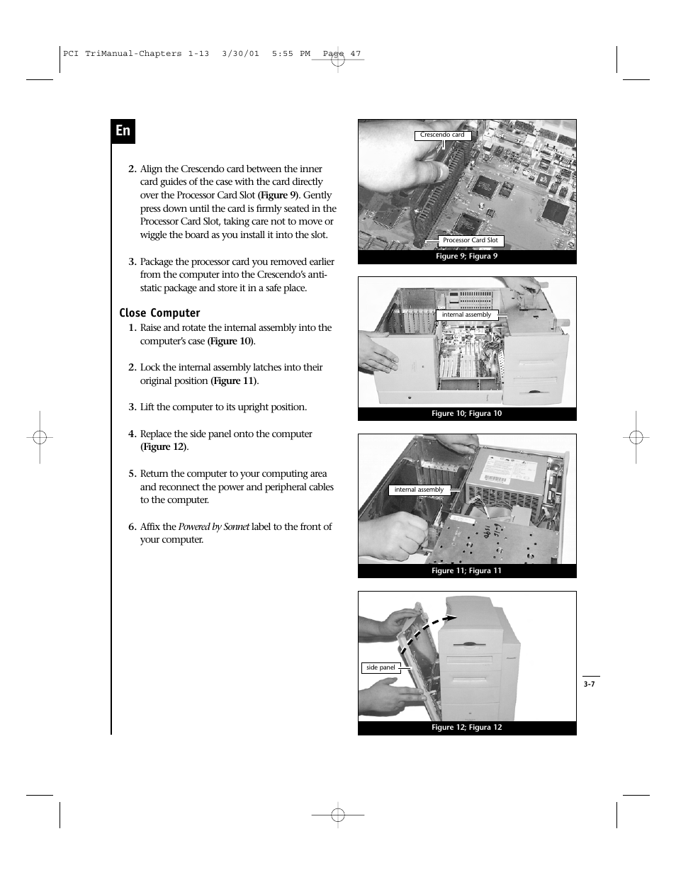 Close computer | Sonnet Technologies Crescendo_PCI Processor Upgrade Card User Manual | Page 65 / 179