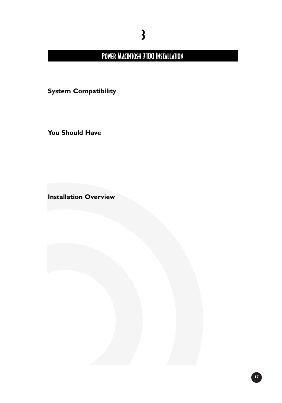 Power macintosh 7100 installation | Sonnet Technologies Crescendo_NuBus Processor Upgrade Card User Manual | Page 23 / 97