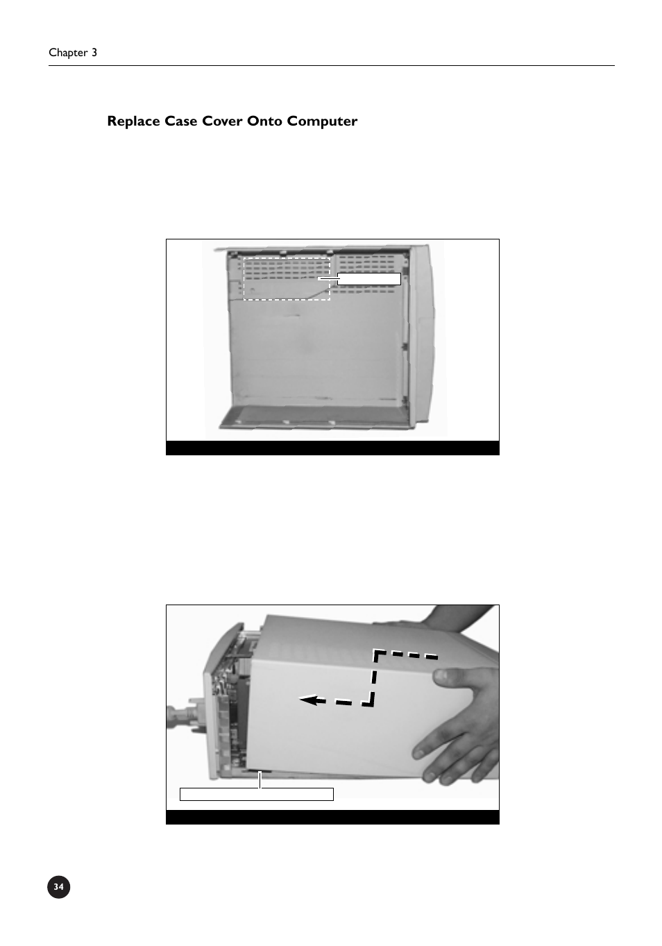 Replace case cover onto computer | Sonnet Technologies Crescendo_NuBus Processor Upgrade Card User Manual | Page 40 / 97