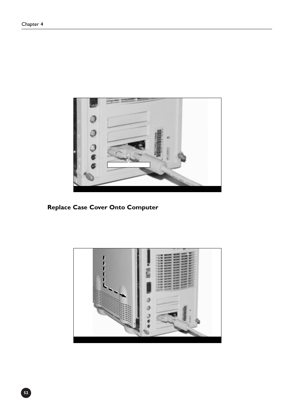 Replace case cover onto computer | Sonnet Technologies Crescendo_NuBus Processor Upgrade Card User Manual | Page 58 / 97