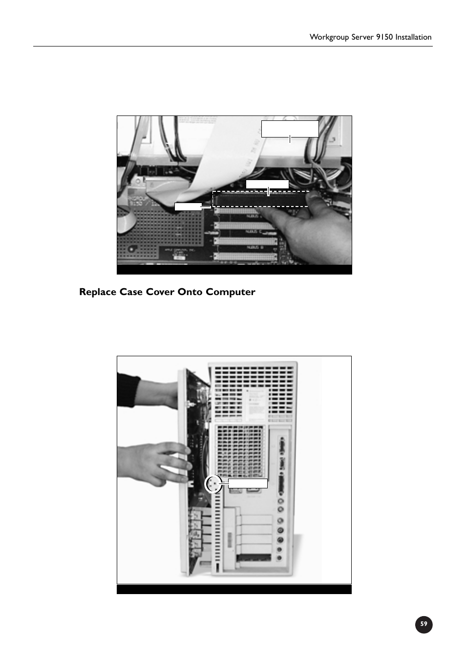 Replace case cover onto computer | Sonnet Technologies Crescendo_NuBus Processor Upgrade Card User Manual | Page 65 / 97