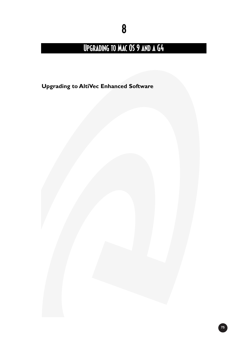 Upgrading to mac os 9 and a g4 | Sonnet Technologies Crescendo_NuBus Processor Upgrade Card User Manual | Page 81 / 97