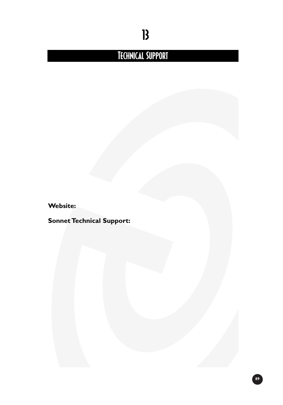 Technical support | Sonnet Technologies Crescendo_NuBus Processor Upgrade Card User Manual | Page 95 / 97