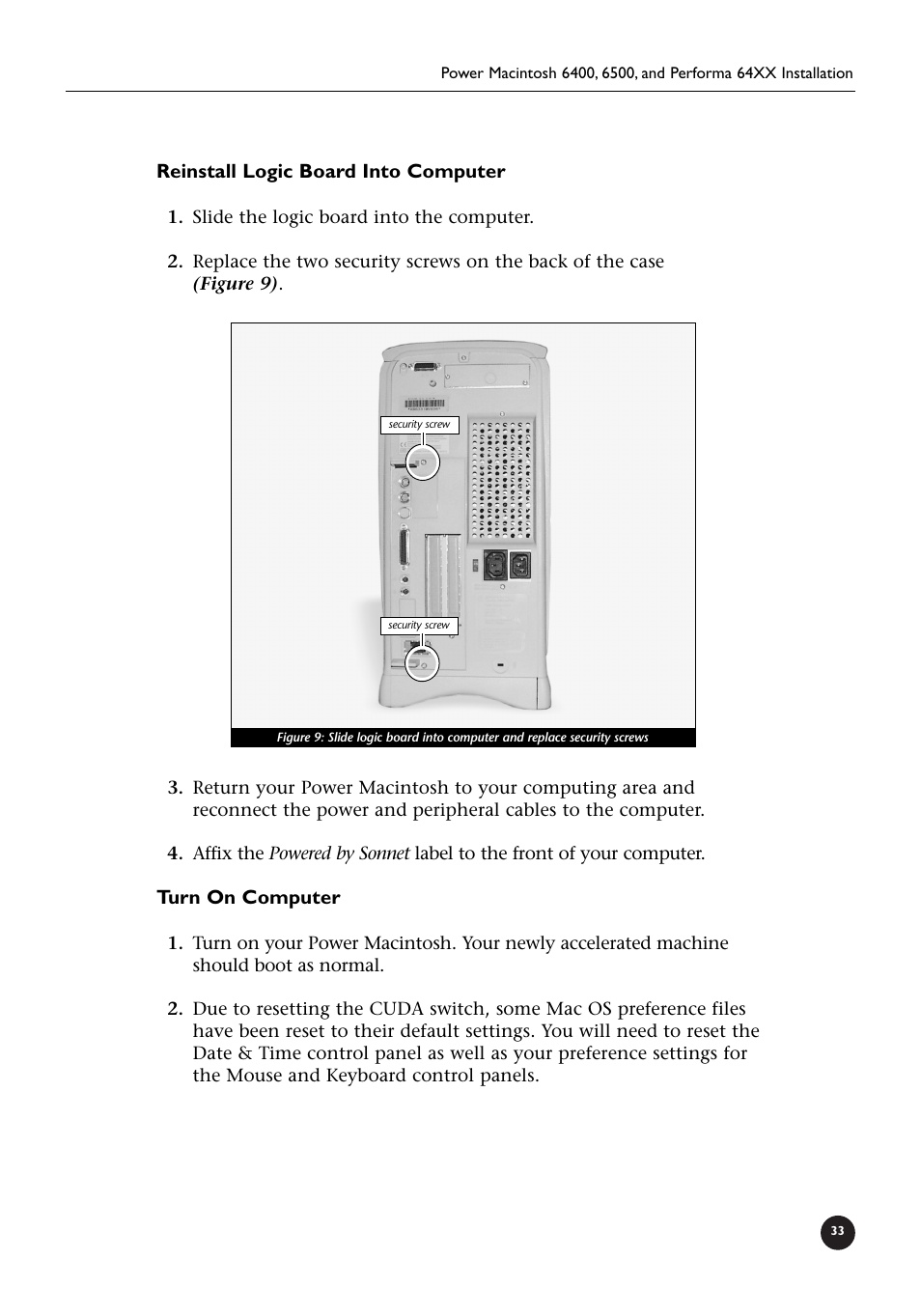 Sonnet Technologies Crescendo_L2 Processor Upgrade User Manual | Page 39 / 73