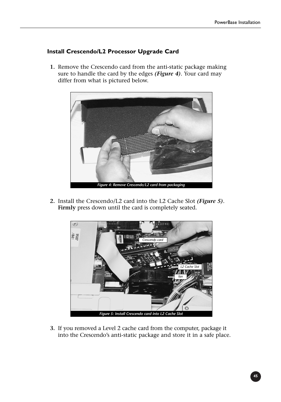 Install crescendo/l2 processor upgrade card | Sonnet Technologies Crescendo_L2 Processor Upgrade User Manual | Page 51 / 73