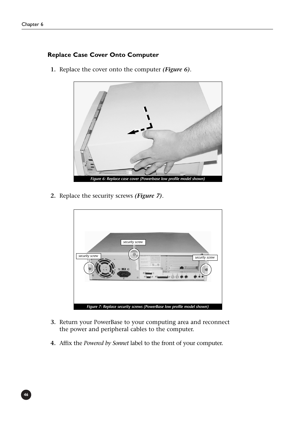 Replace case cover onto computer | Sonnet Technologies Crescendo_L2 Processor Upgrade User Manual | Page 52 / 73