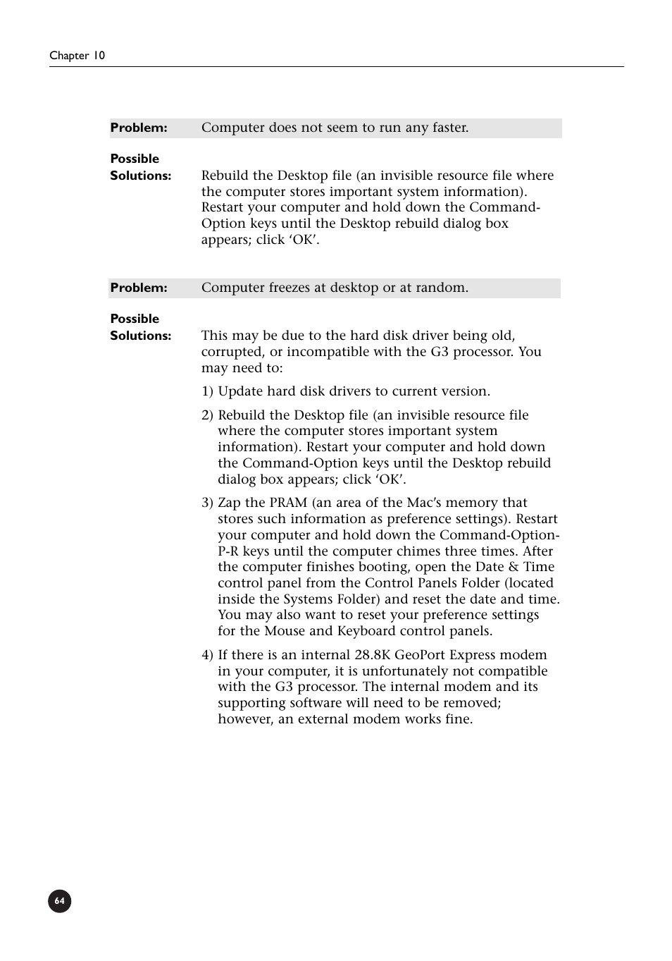 Sonnet Technologies Crescendo_L2 Processor Upgrade User Manual | Page 70 / 73
