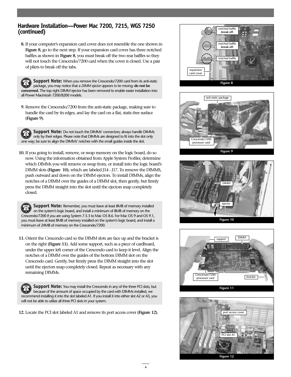 Sonnet Technologies Crescendo_7200 Processor Upgrade Card User Manual | Page 4 / 9
