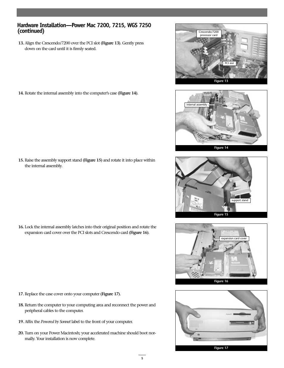 Sonnet Technologies Crescendo_7200 Processor Upgrade Card User Manual | Page 5 / 9