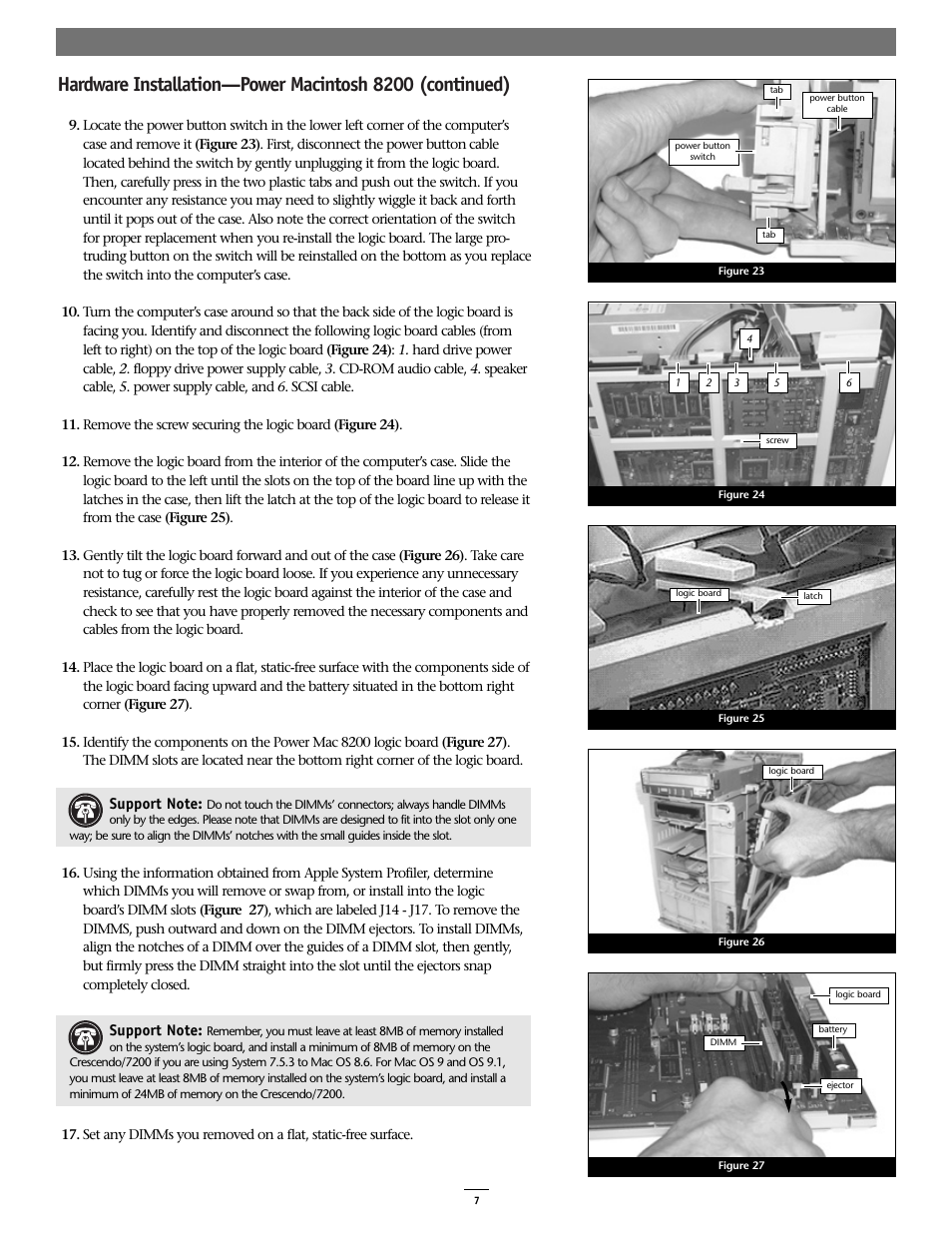 Sonnet Technologies Crescendo_7200 Processor Upgrade Card User Manual | Page 7 / 9
