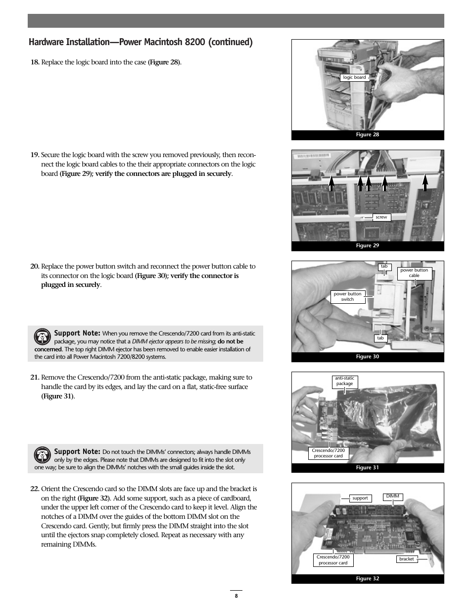 Sonnet Technologies Crescendo_7200 Processor Upgrade Card User Manual | Page 8 / 9