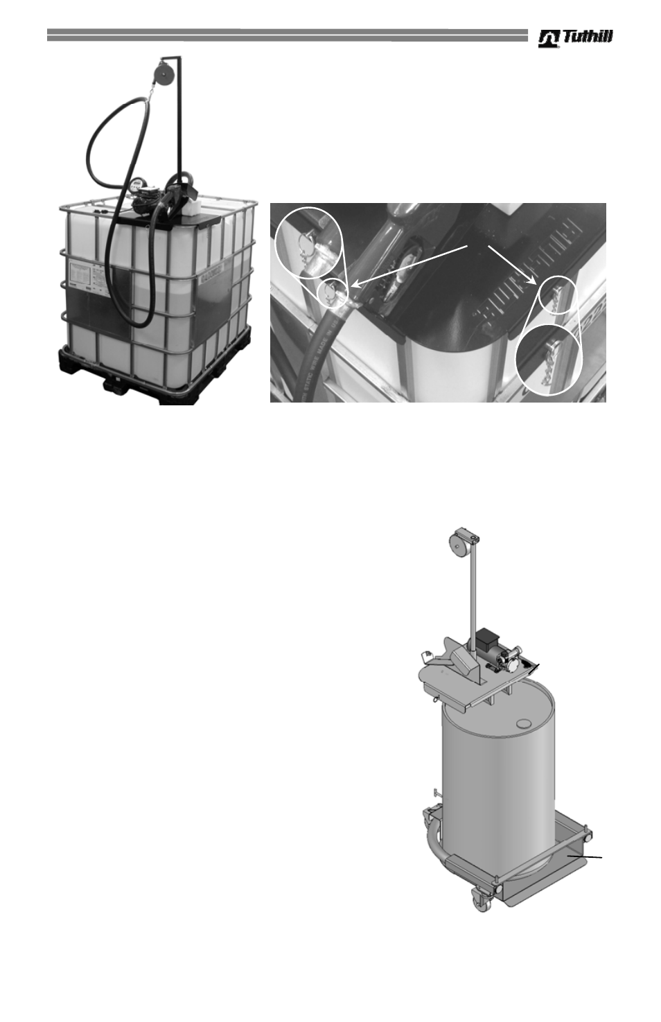 5 ensemble de pompage pour cuve sur palette, Option de montage sur fût | Sotera DEF User Manual | Page 29 / 36