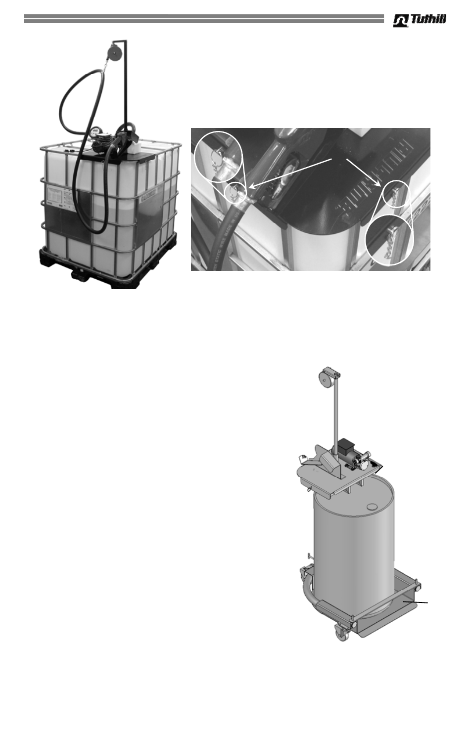 5 pump with tote mount, Drum mount option | Sotera DEF User Manual | Page 5 / 36