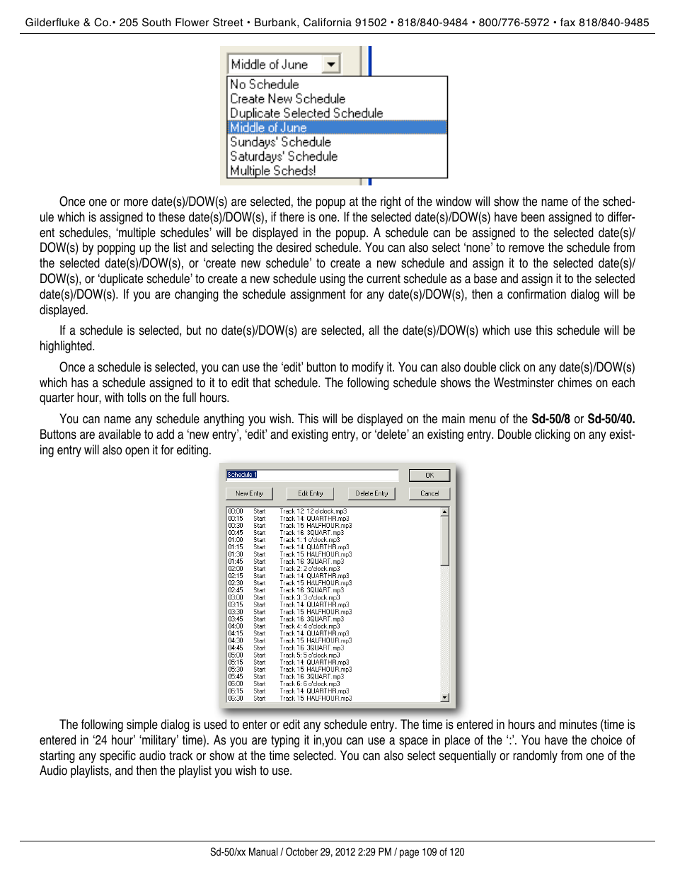 Gilderfluke&Co Sd-50 Audio & Show Controllers User Manual | Page 109 / 120