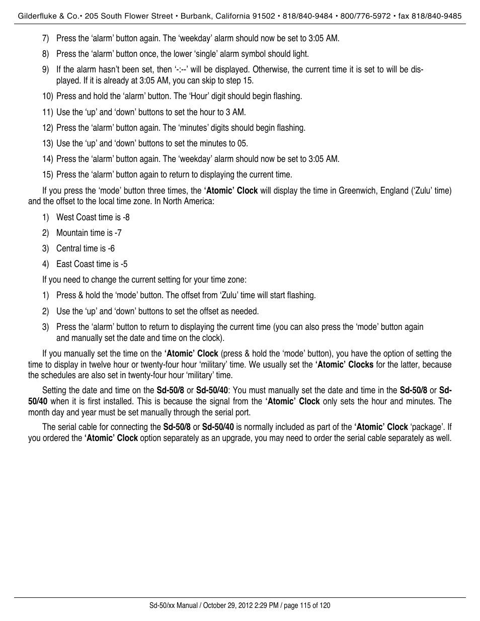 Gilderfluke&Co Sd-50 Audio & Show Controllers User Manual | Page 115 / 120