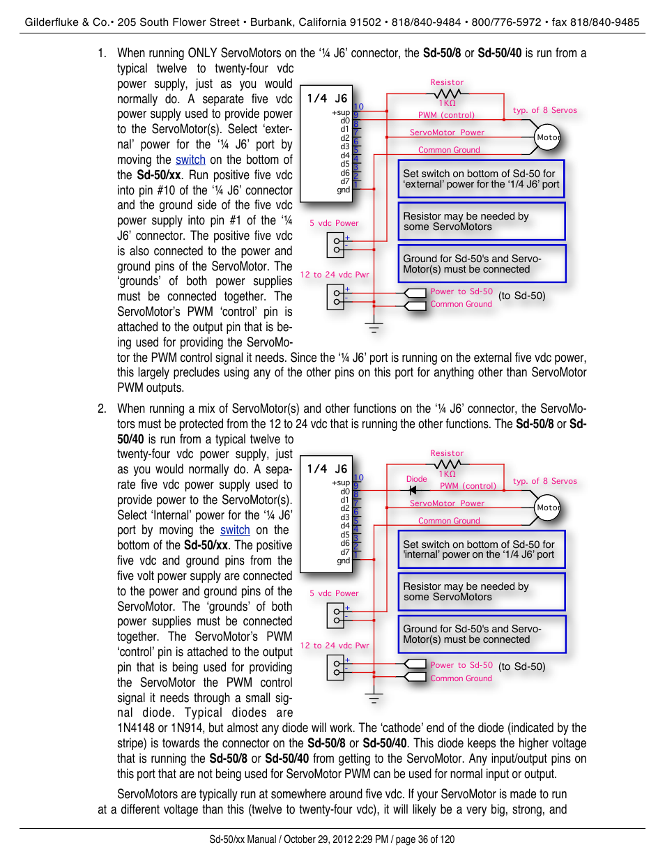 Gilderfluke&Co Sd-50 Audio & Show Controllers User Manual | Page 36 / 120