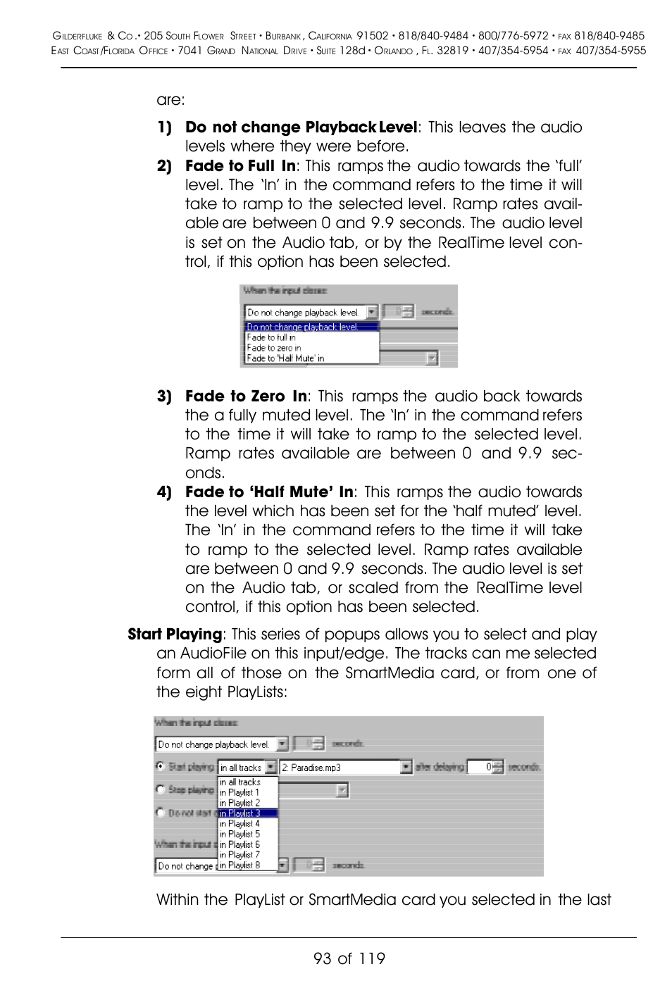 Gilderfluke&Co Mp3-50 Audio & Show Controllers User Manual | Page 101 / 127