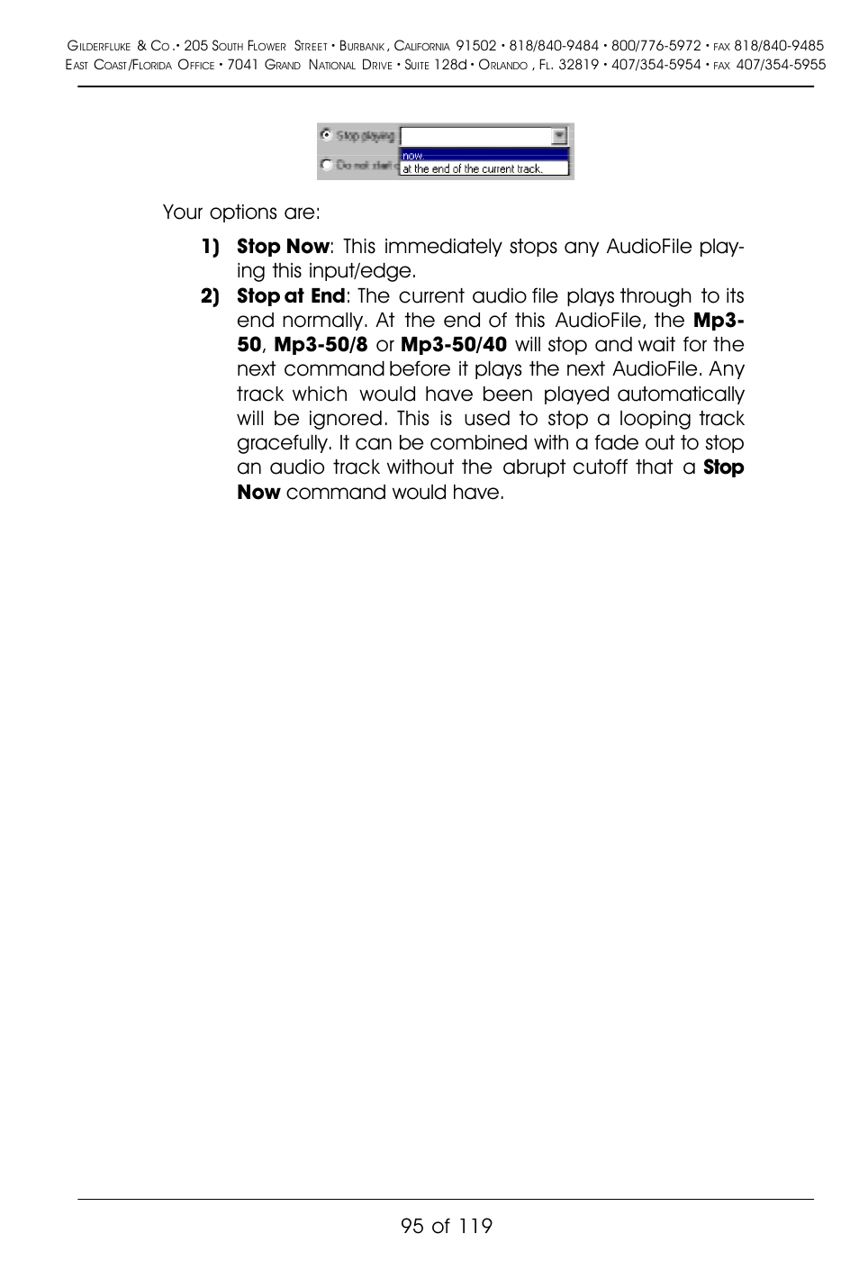Gilderfluke&Co Mp3-50 Audio & Show Controllers User Manual | Page 103 / 127