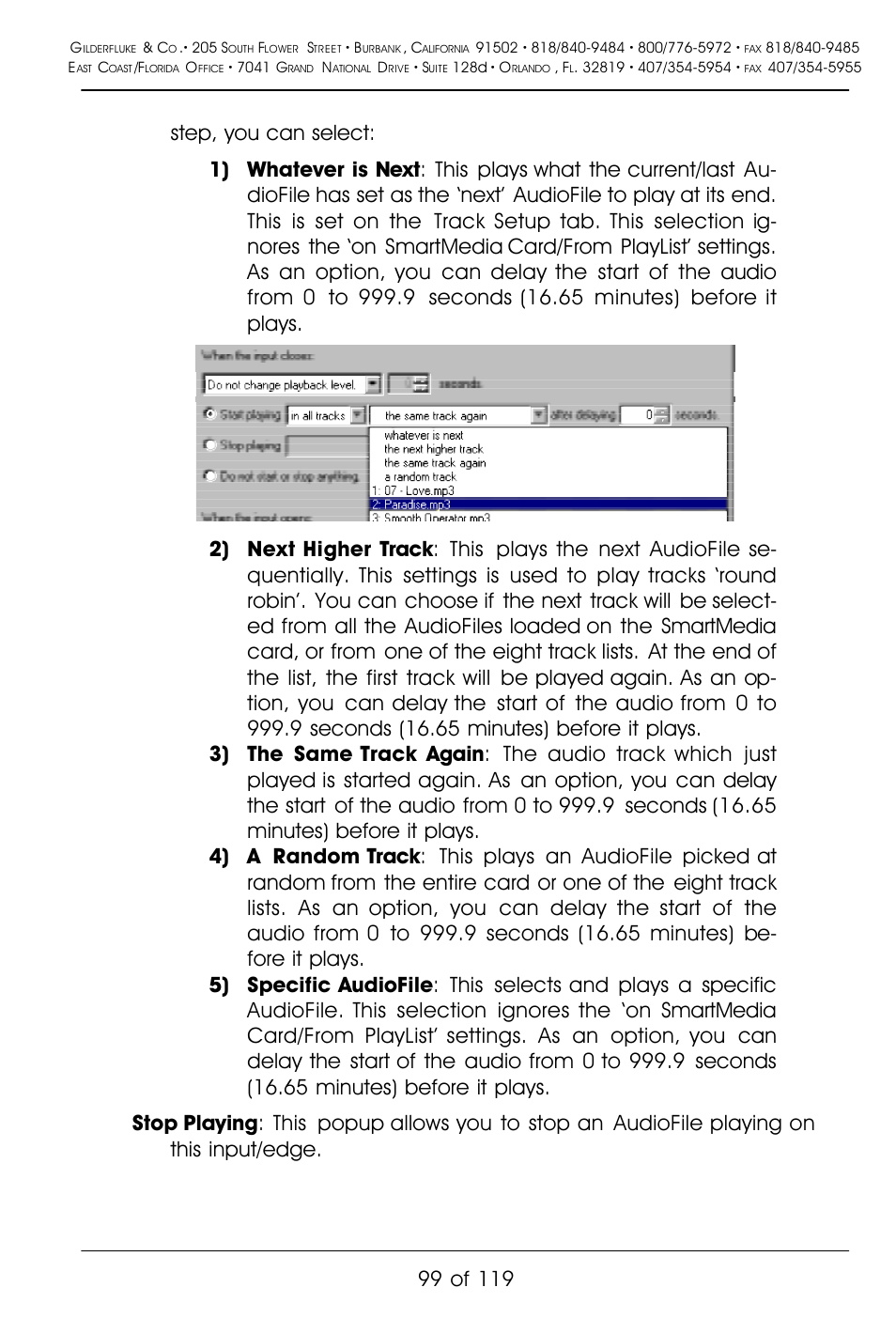 Gilderfluke&Co Mp3-50 Audio & Show Controllers User Manual | Page 107 / 127