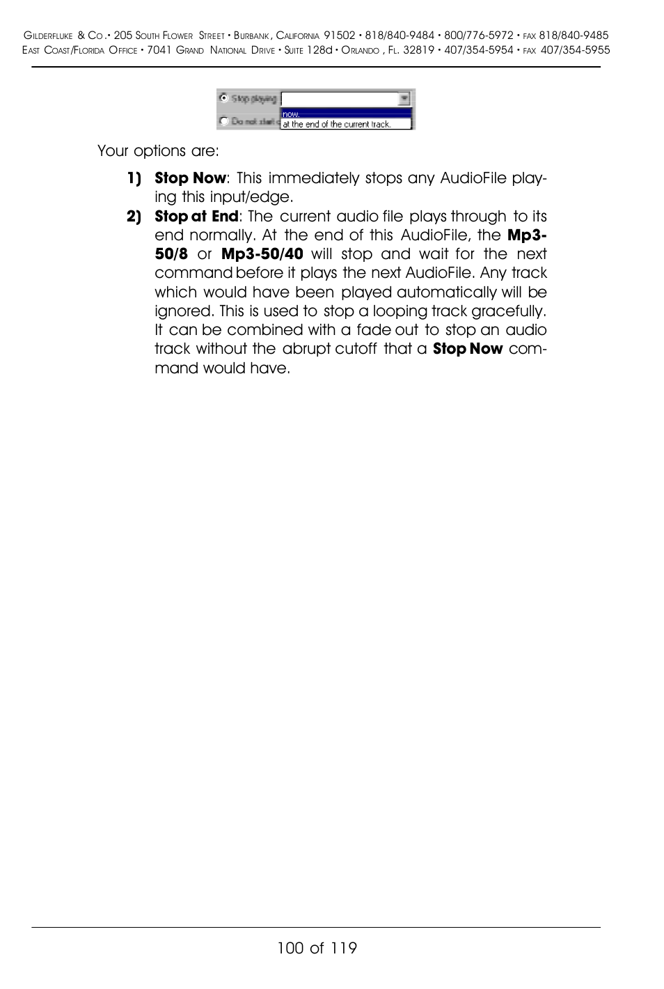 Gilderfluke&Co Mp3-50 Audio & Show Controllers User Manual | Page 108 / 127