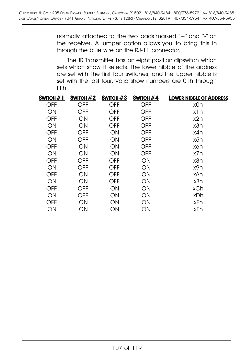Gilderfluke&Co Mp3-50 Audio & Show Controllers User Manual | Page 115 / 127